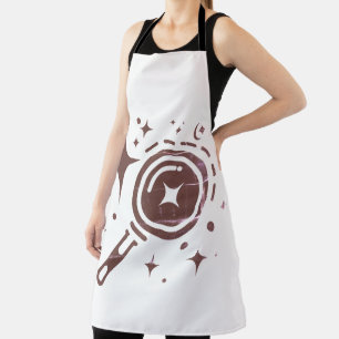 AI emblem Sparkle stars, beacon of the digital age Apron
