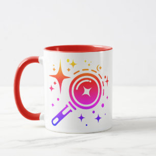 AI emblem Sparkle stars, beacon of the digital age Mug