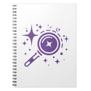 AI emblem Twinkle stars, beacon of the digital age Notebook