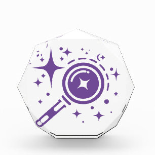 AI emblem Twinkle stars, beacon of the digital age Photo Block