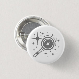 AI emblem Twinkle stars, beacon of the digital era 3 Cm Round Badge