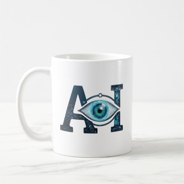 AI Eye Coffee Mug (Left)