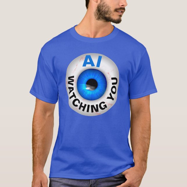 AI Eyeball (dark) T-Shirt (Front)