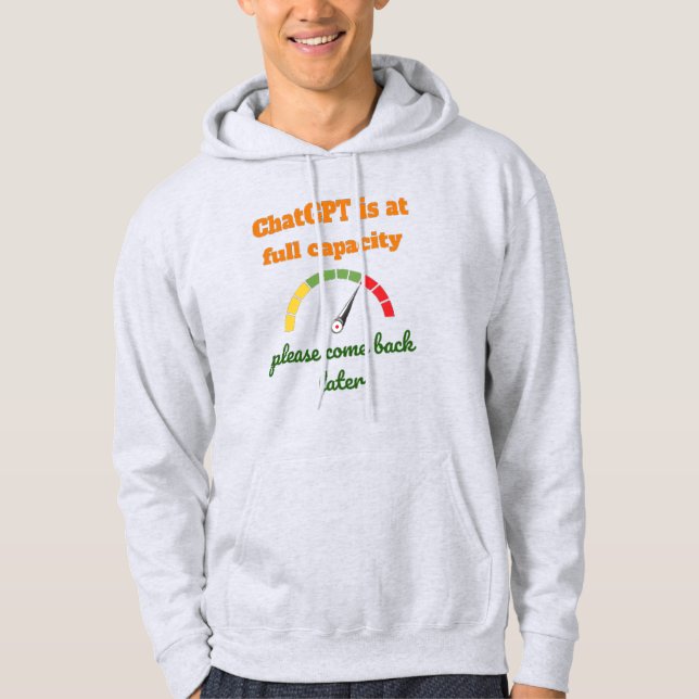 AI funny tshirt - mens hoodie (Front)