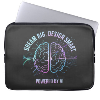 AI Futuristic Laptop Sleeve – Dream Big Design