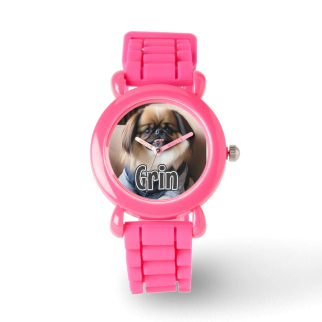 AI-Generated Dog 01 "Grin" Watch (Front)
