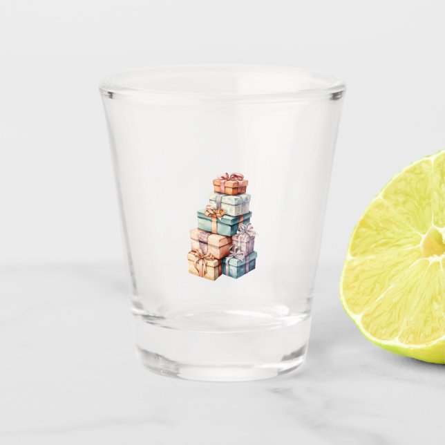 ai generated gifts presents shot glass (Front)