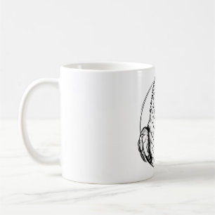 ai generated parrot logo coffee mug