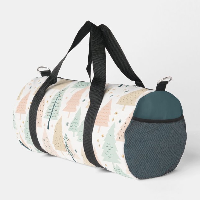 AI Generated Trees Christmas Duffle Bag (Right Corner)