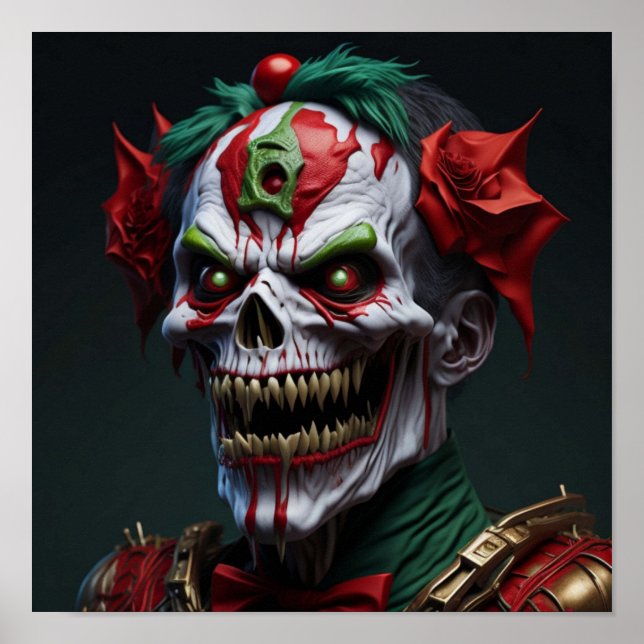 AI Generated Zombie Art Poster (Front)