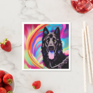 Ai German Shepherd Napkin