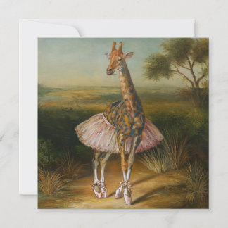AI giraffe   Holiday Card