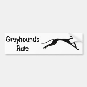 AI- Greyhound Racing Design Bumper Sticker