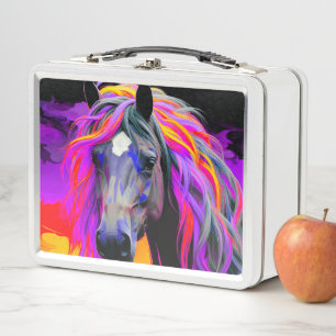 Ai Horse Metal Lunch Box