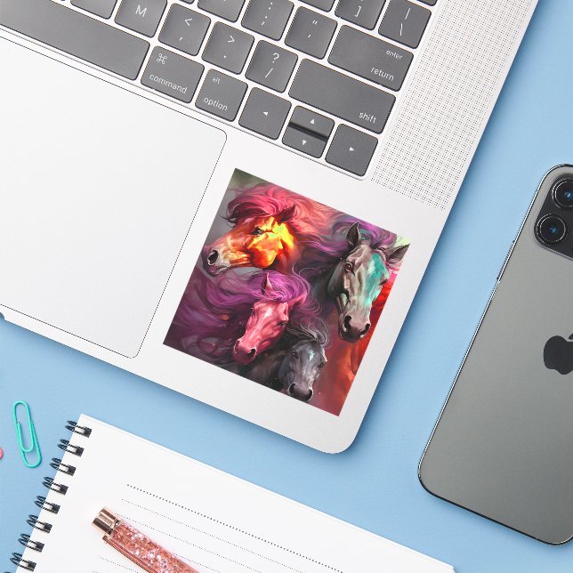 Ai Horses (Laptop w/ iPhone)