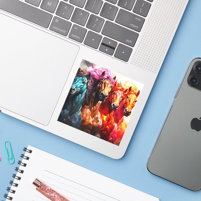 Ai Horses (Laptop w/ iPhone)