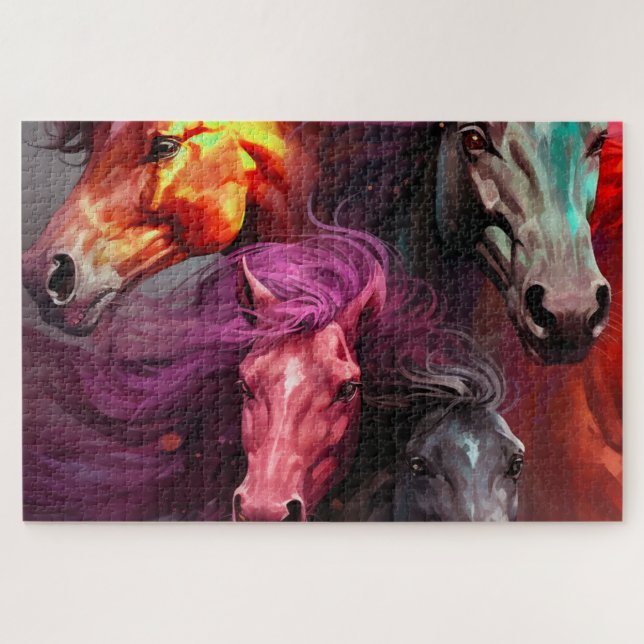 Ai Horses Jigsaw Puzzle (Horizontal)