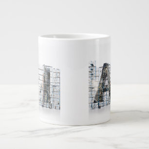AI Industrial Letterform Architecture Art Large Coffee Mug