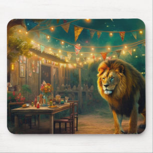 AI Lion Mouse Pad