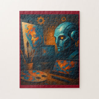 AI Mind Meets Machine Jigsaw Puzzle