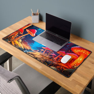 Ai Mushroom Design Desk Mat