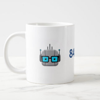 AI Nerd Jumbo Mug: Fuel Your Code with 844-AI-NERD Large Coffee Mug