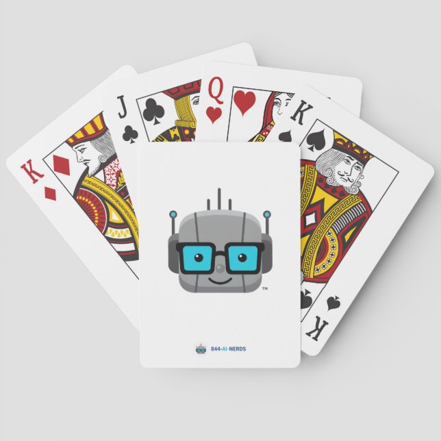 AI Nerd Playing Cards: Deal with Intelligence Playing Cards (Back)