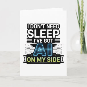 AI On My Side – Funny Tech Quote Card