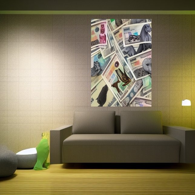 AI Paper money | AI Art  Poster (Creator Uploaded)