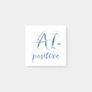 AI-Positive Text Art Post-it Notes