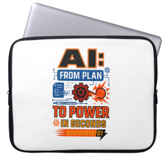 AI Power in Seconds – From Plan to Action Laptop Sleeve