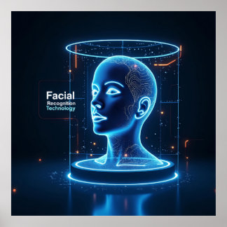 "AI-Powered Facial Recognition Poster