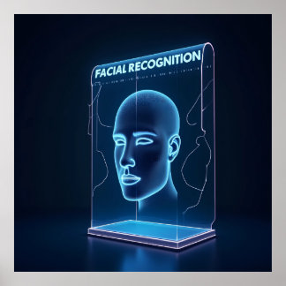 "AI-Powered Facial Recognition Poster