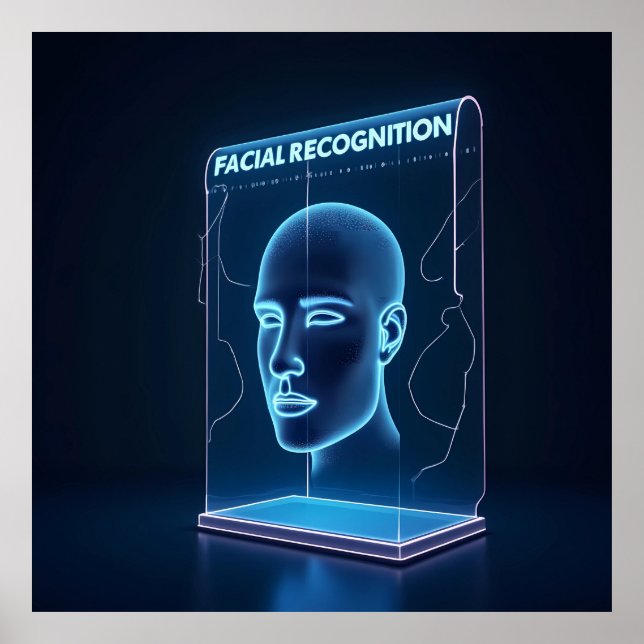 "AI-Powered Facial Recognition  Poster (Front)