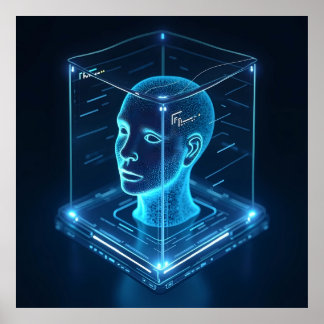 "AI-Powered Facial Recognition Poster