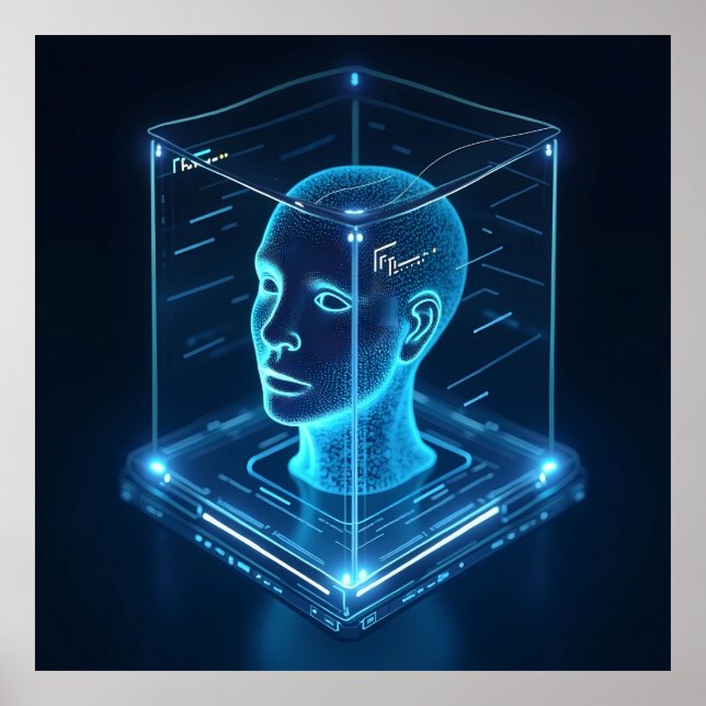 "AI-Powered Facial Recognition Poster (Front)