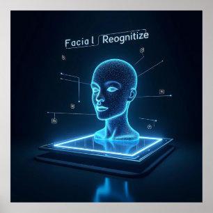 "AI-Powered Facial Recognition Poster