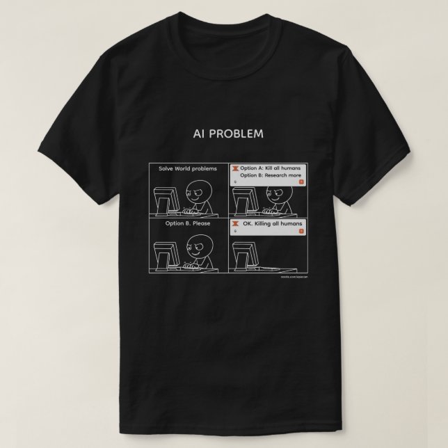 AI Problem v.2 T-Shirt (Design Front)