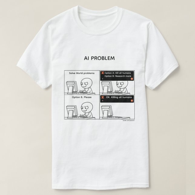AI Problem v.2 T-Shirt (Design Front)