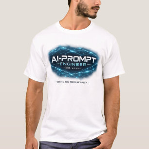AI-Prompt Engineer Est. 2023 Funny Tech Job Humour T-Shirt
