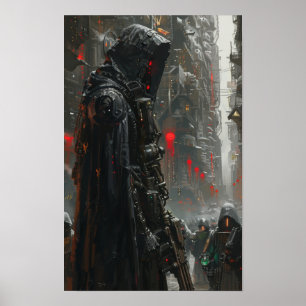 AI Quintessential Warhammer 40k Emphasis 4000 Post Poster