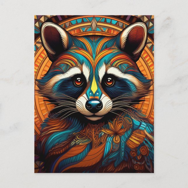 AI raccoons  Postcard (Front)
