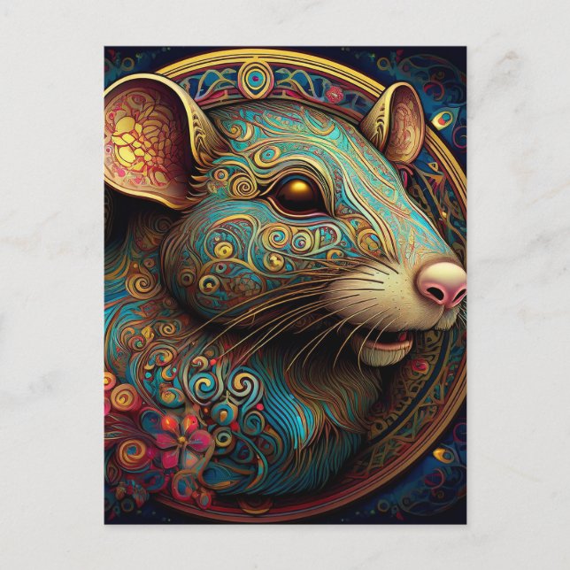 AI rat Postcard (Front)