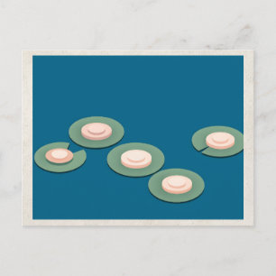 AI Remix Artwork Minimalism Waterscape Postcard