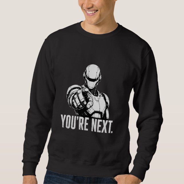 AI Robot T-Shirt | Artificial Intelligence  Sweatshirt (Front)