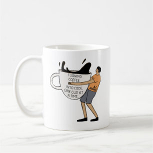 AI SCIENTIST TURNING COFFEE INTO CODE  COFFEE MUG