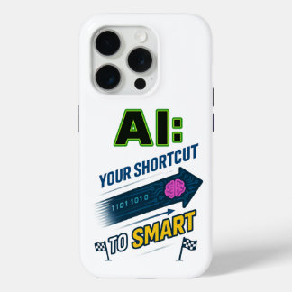 AI Shortcut to Smart Funny Artificial Intelligence iPhone 15 Pro Case