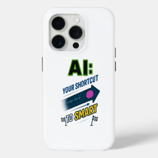 AI Shortcut to Smart Funny Artificial Intelligence iPhone 15 Pro Case