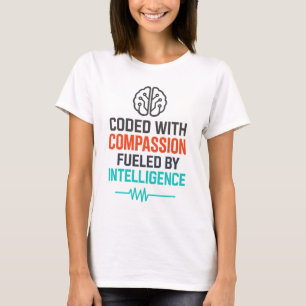 AI Slogan – Coded with Compassion Fuelled T-Shirt