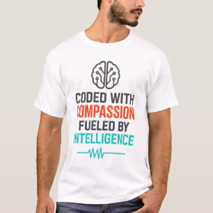 AI Slogan – Coded with Compassion Fuelled T-Shirt